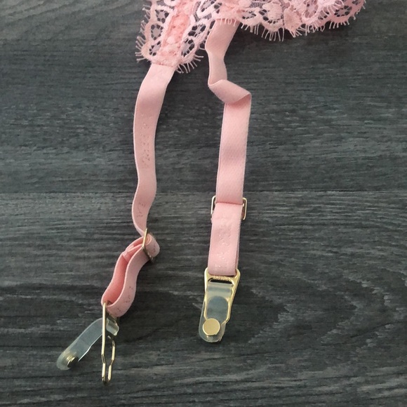 La Perla Blush Lace Suspender Belt (Garter) - Picture 2 of 5